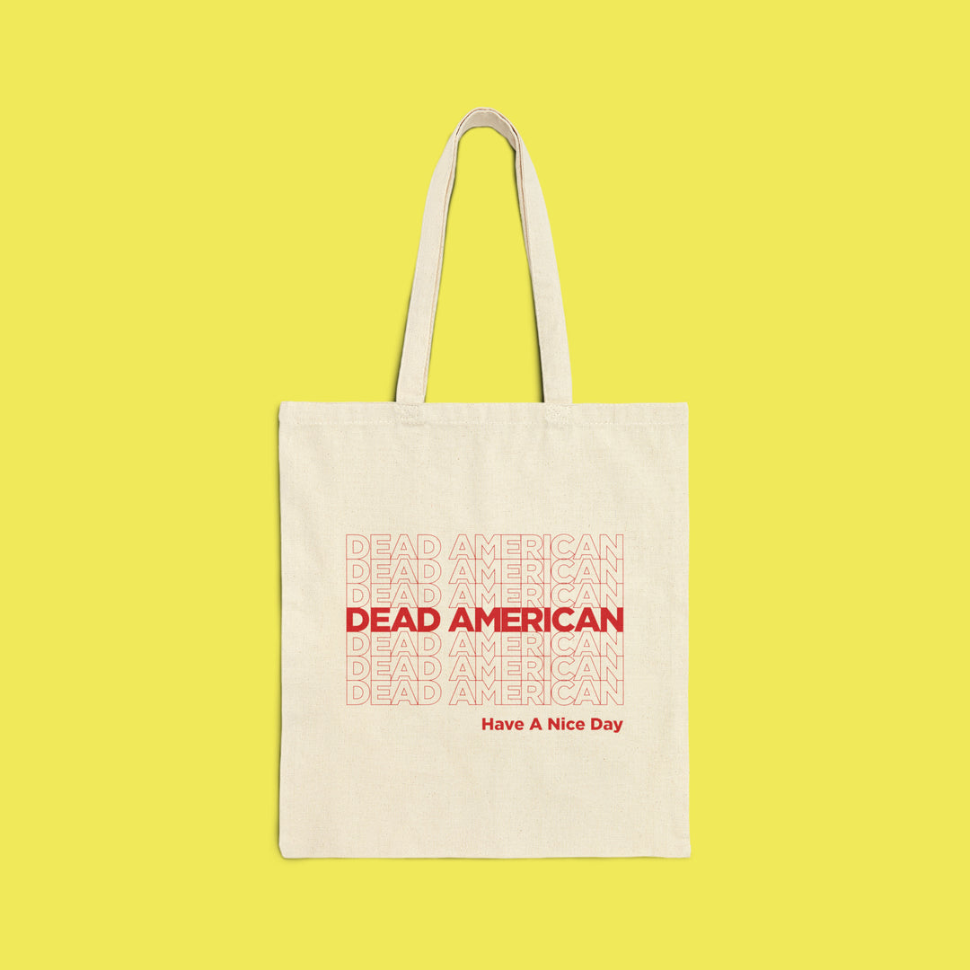 Have A Nice Day (Red) Canvas Tote Bag